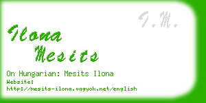 ilona mesits business card